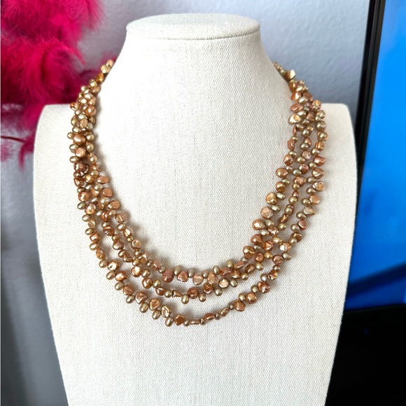Artisan Freshwater Pearl Multi Strand Necklace